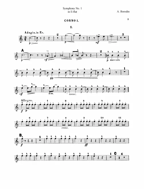 Horn 1, 2, 3, 4 (E/E/D)