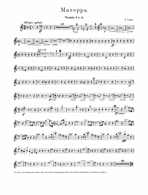 Trumpet 1, 2 (A), 3 (E/D)