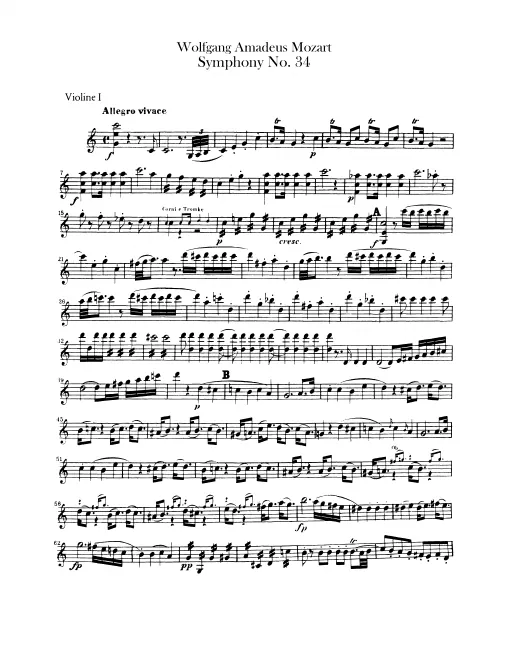 Violins I, II