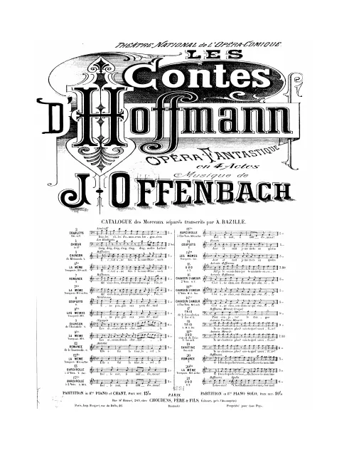 No.8, Couplets: "Une poupée aux yeux d'émail" (G major)