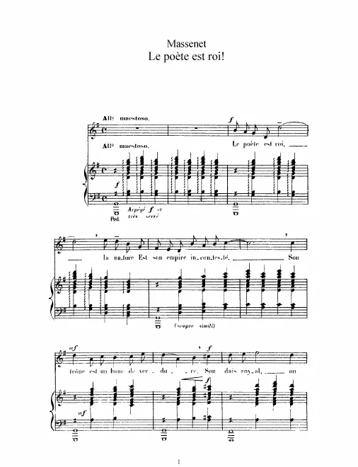 Complete Score (G Major: high voice and piano)