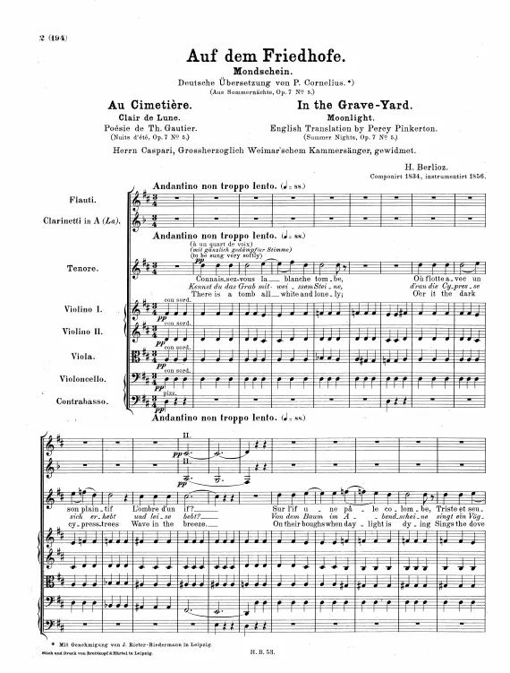5. Au Cimetière (D major)