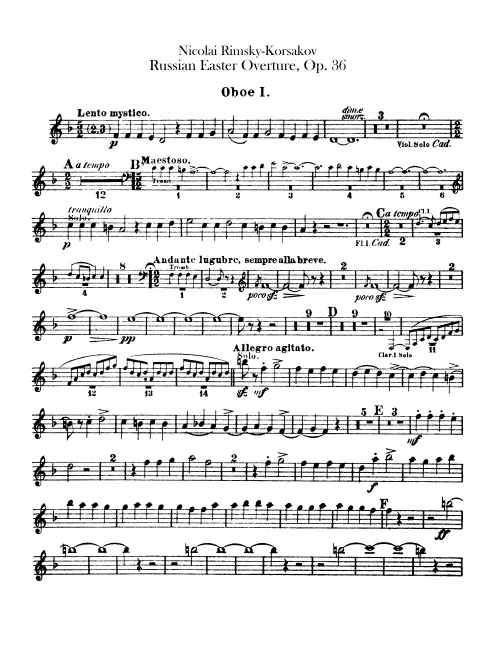 Oboe 1, 2