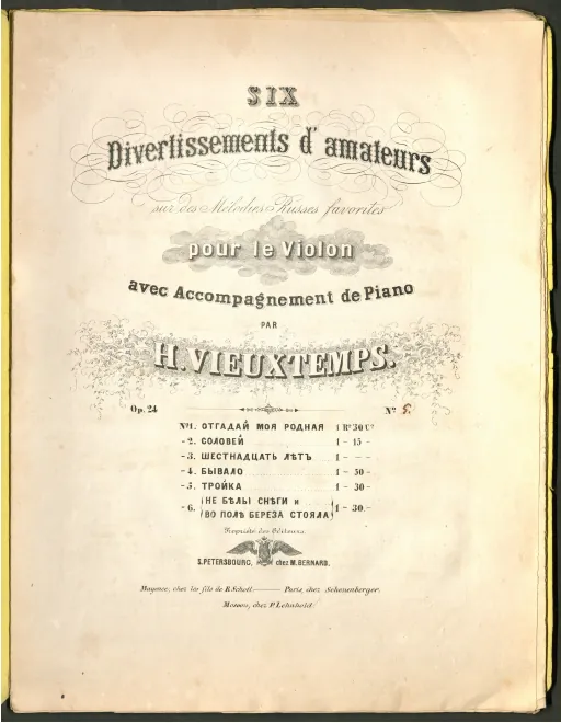 Incomplete Score and Violin Part (Color)