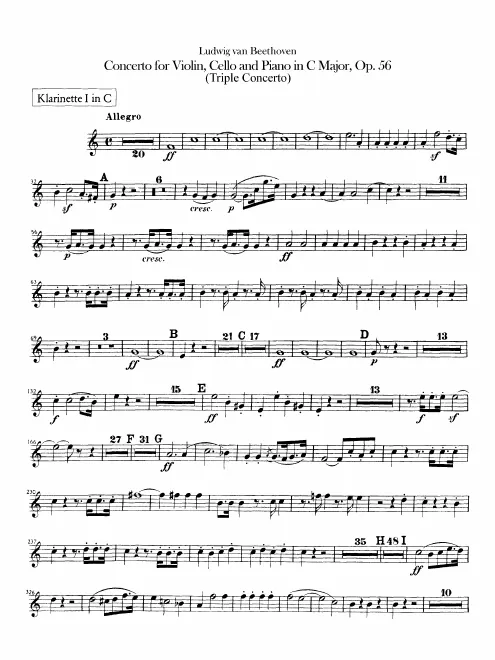 Clarinet 1, 2 (C, B)