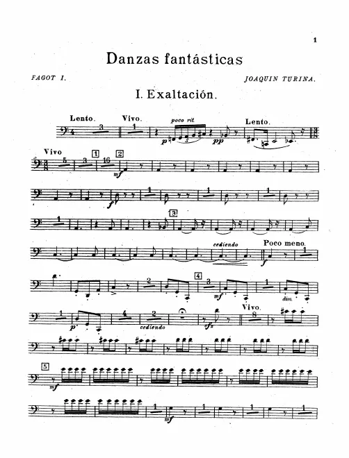 Bassoon 1, 2, Contrabassoon