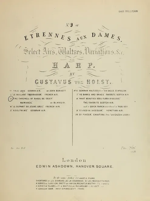 3. The farewell of Raoul de Coucy