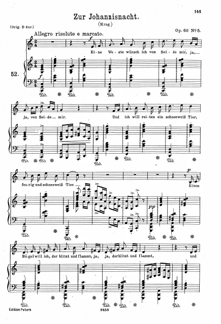 Complete Score (low voice, )