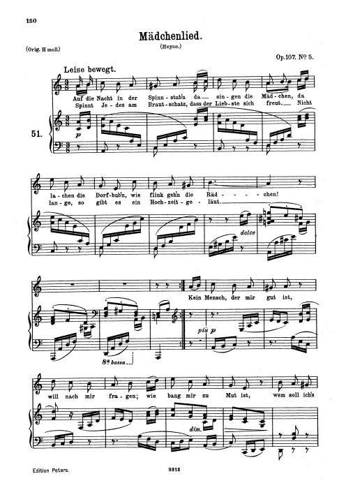 Mädchenlied (No.5)
