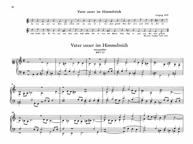 Vater unser im Himmelreich, BWV 737
