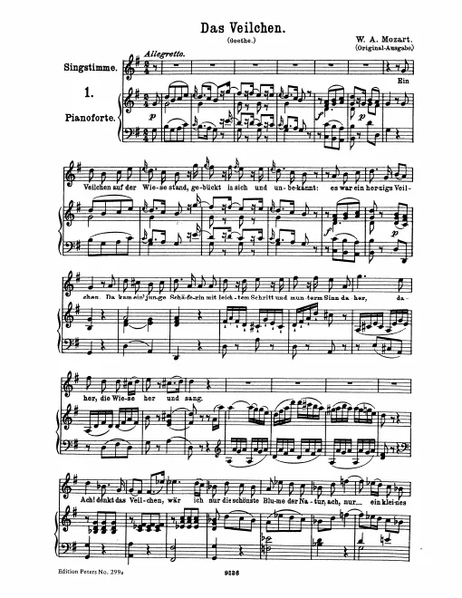Complete Score (original / high voice, )