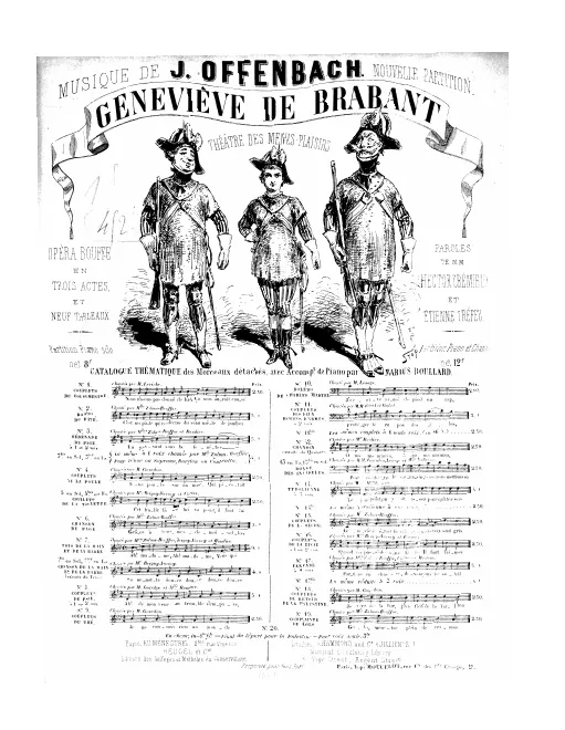 No.15, Couplets de la mèche: "Geneviève était blonde" (Act II, No.22)