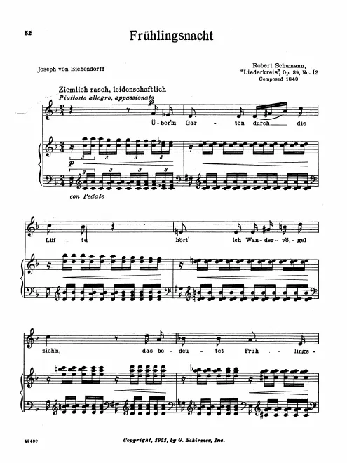 Complete Score (medium voice, transposed to )
