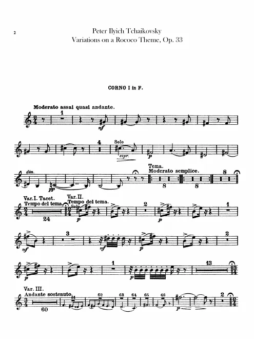 Horn 1, 2 (F)