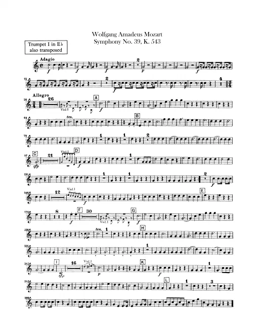 Trumpet 1, 2 (E, B transposed)
