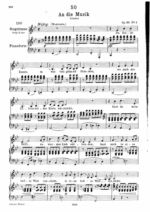 Complete Score (Low Voice, transposed to )
