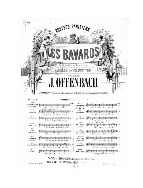 No.10 bis , Chanson à boire: "C'est l'Espagne qui nous donne" (Act II, No.10b), F major