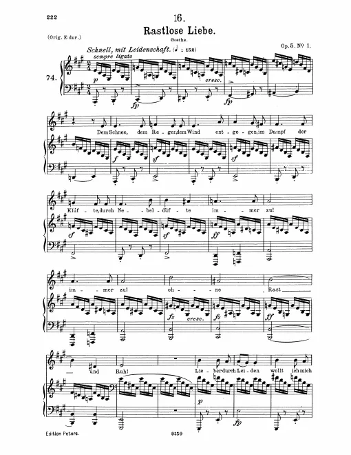 Complete Score (Very low voice, transposed to )