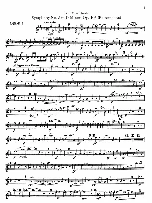 Oboe 1, 2