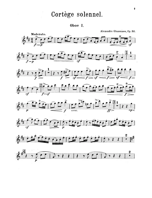 Oboe 1, 2