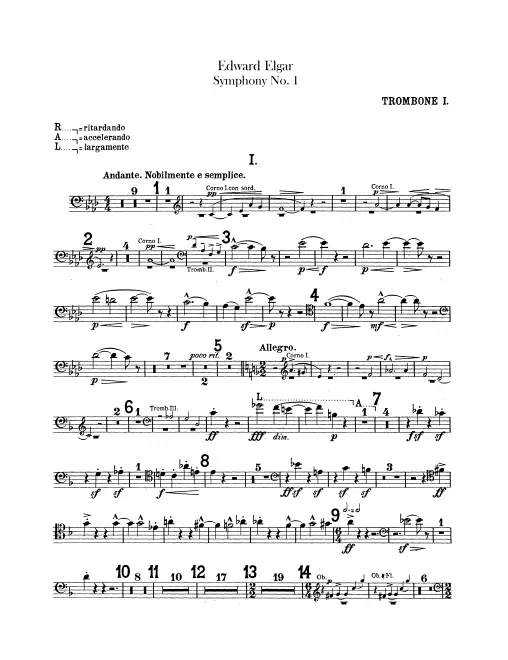 Trombone 1, 2, 3, Tuba