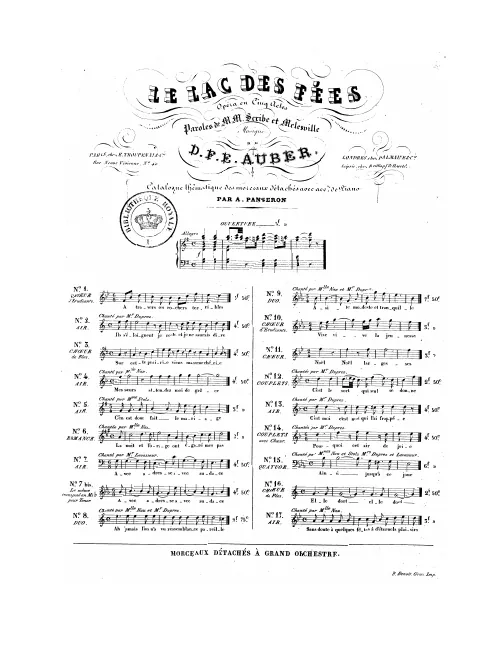 No.14, Couplets: "Pourquoi cet air de joie" (Act IV, No.16a)