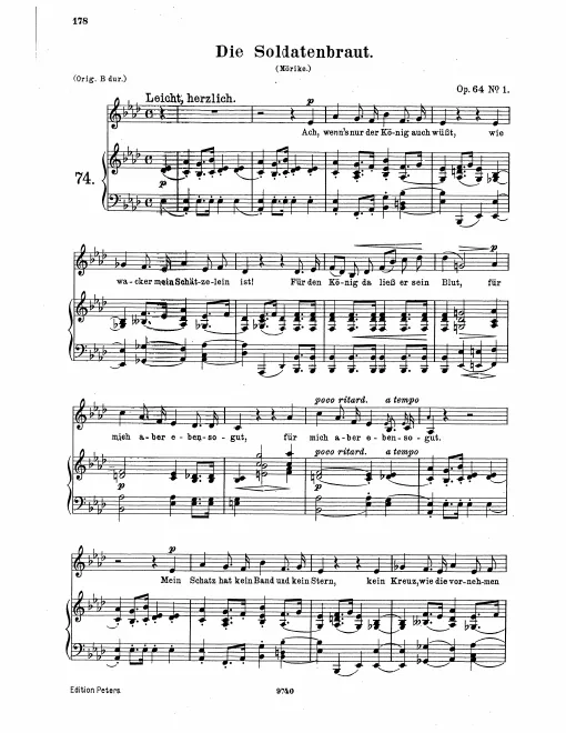 Complete Score (low voice / )