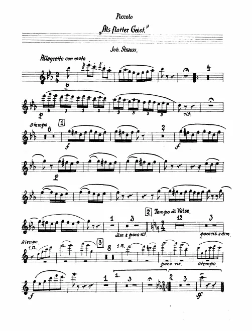 Piccolo, Flute