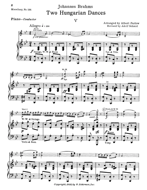 Piano-Conductor Score