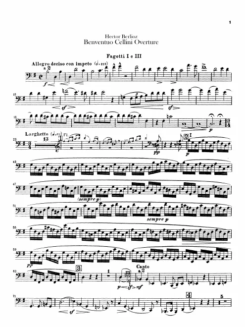 Bassoon 1/3, 2/4