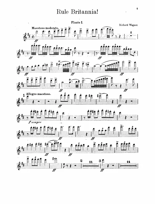 Flute 1, 2, Piccolo 1, 2