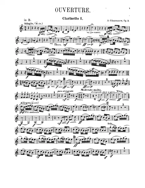 Clarinet 1, 2 (B♭/A)