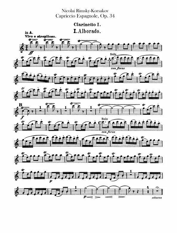 Clarinet 1, 2 (A/B)