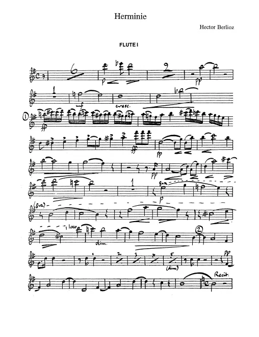 Flute 1, 2