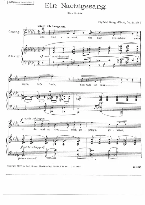 3. Ein Nachtgesang