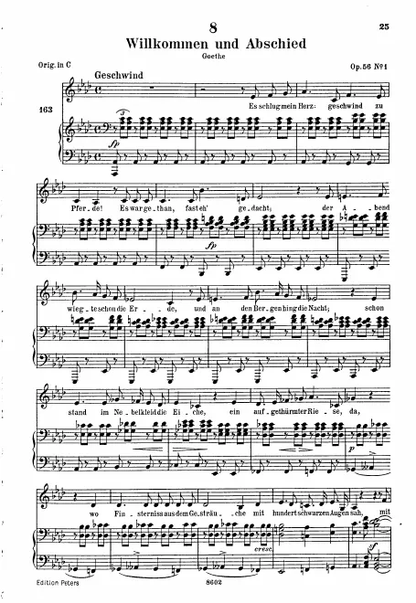 Complete Score (Medium Voice, transposed to )
