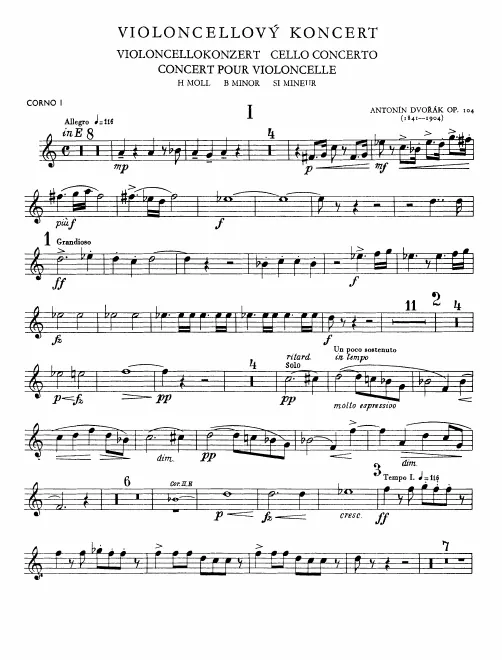 Horn 1, 2 (E), 3 (D)