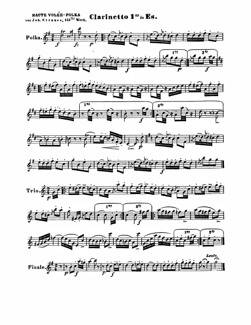 Clarinet 1 (E), 2 (B)