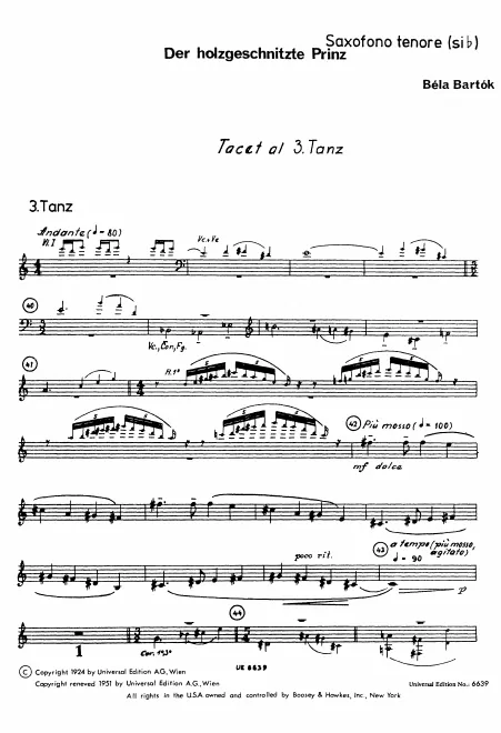 Tenor Saxophone (B)*