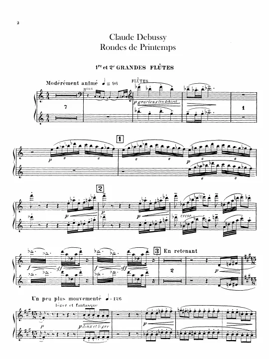 Flute 1/2, 3 (doubles Piccolo)