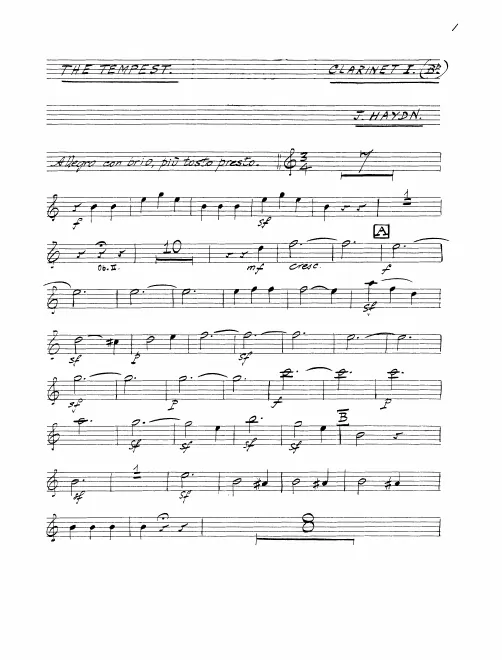 Clarinet 1, 2 (B/A)