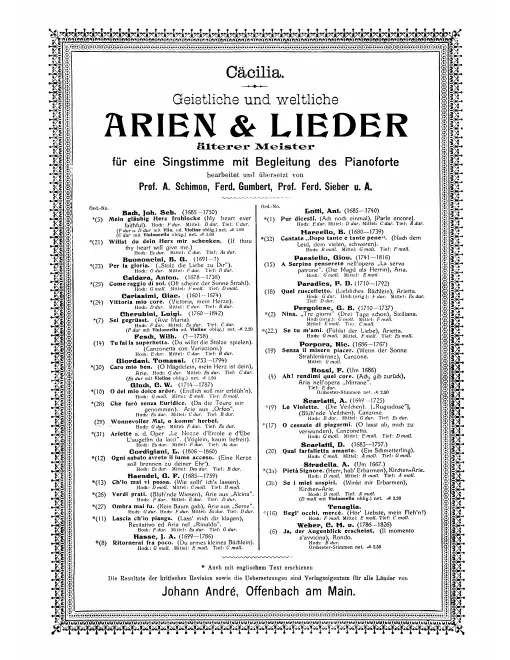 Un ruisselet bien clair (Act III, sc.9, No.31)