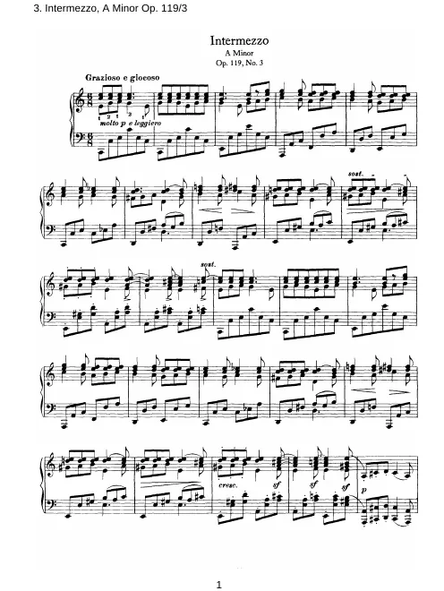 3. Intermezzo in