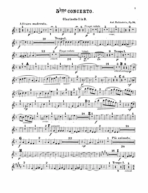Clarinet 1, 2 (B♭)