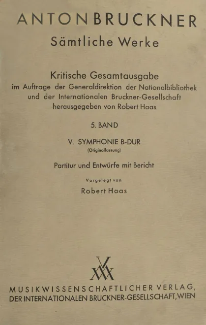 5. V. Symphonie B-dur (Originalfassung)