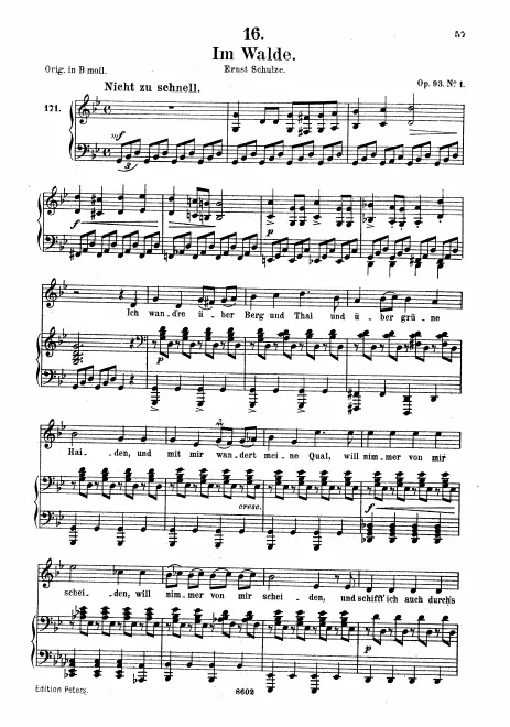 Complete Score (Medium Voice, transposed to )