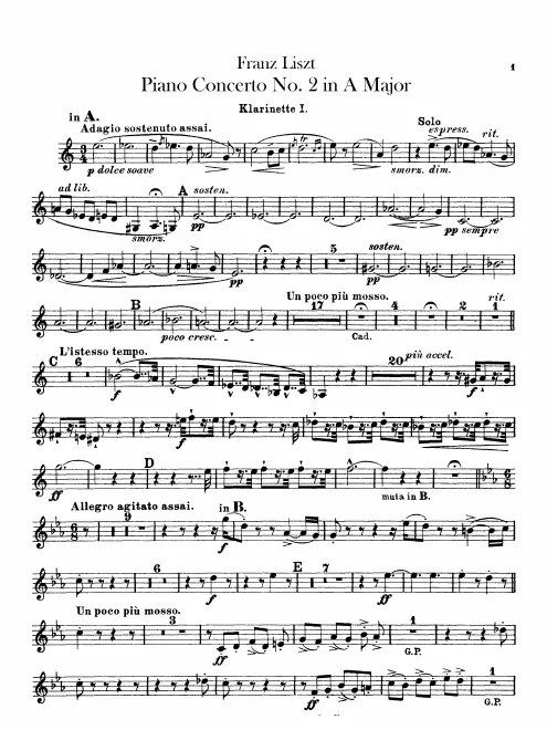 Clarinet 1 (A/B)