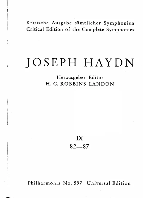 9. Symphonies Nos.82-87