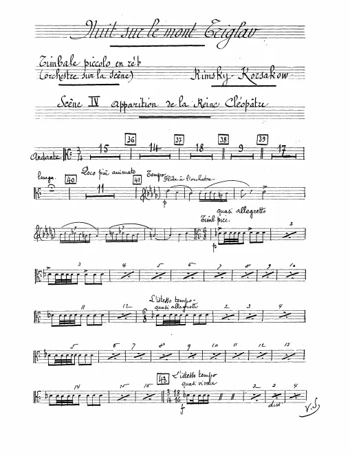 Piccolo Timpanum (D), Tambourine, Cymbals, Bass Drum