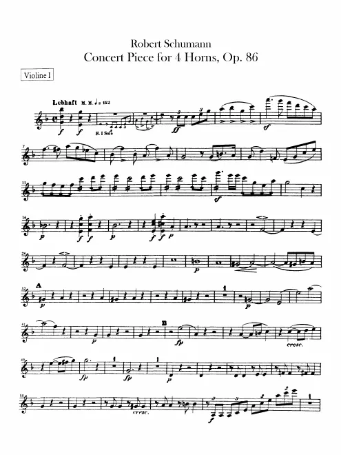 Violins I, II